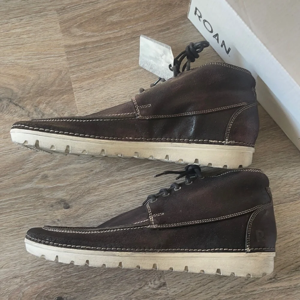 Roan by Bed | Stu “Tobias” Black Oiled Suede Chukka Boot Size 11